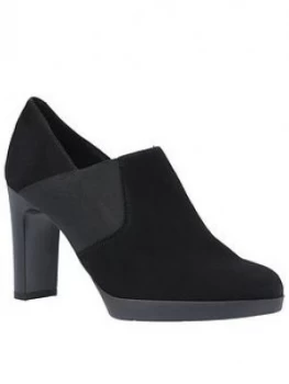 Geox Annya Suede Shoe Boot - Black