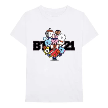 BT21 - Dream Team Unisex Large T-Shirt - White