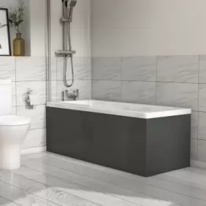 1500mm Dark Grey Front Bath Panel - Pendle