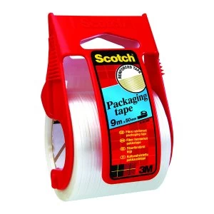 Scotch Clear Reinforced Packaging Tape 50mmx9m With Easy Start Dispens