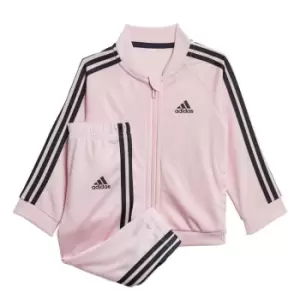 adidas Three Stripes Tricot Toddlers Tracksuit - Clear Pink / Legend Ink
