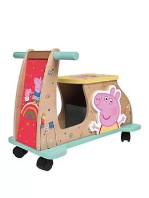 Peppa Pig Wooden Ride On Scooter, One Colour