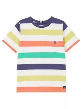 Joules Boys Laundered Stripe Short Sleeve T-Shirt - Multi, Size 5 Years