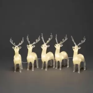 Konstsmide 6288-103 Acrylic figurine EEC: F (A - G) Reindeer Warm white LED (monochrome) Clear
