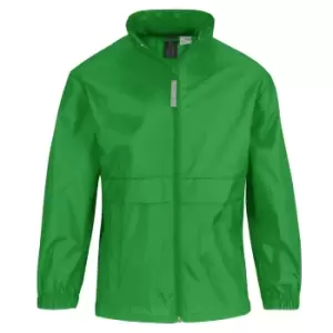 B&C Childrens Sirocco Lightweight Jacket / Childrens Jackets (5/6) (Real Green)