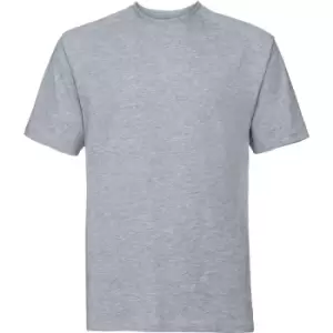 Russell Europe Mens Workwear Short Sleeve Cotton T-Shirt (3XL) (Light Oxford) - Light Oxford