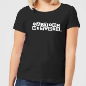 Cartoon Network Logo Womens T-Shirt - Black - 4XL