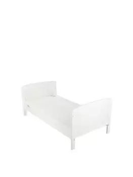 CuddleCo Juliet Cot Bed and Cuddleco Harmony Sprung Mattress - White