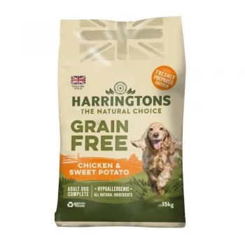 Harringtons Grain Free Hypoallergenic Chicken & Sweet Potato Dog Food 15kg