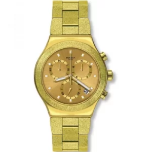 Mens Swatch Irony Goldshiny Chronograph Watch