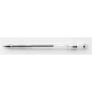 5 Star Office Roller Gel Grip Pen 1.0mm Tip 0.5mm Line Black Pack of 10