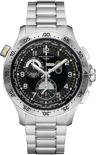Hamilton Watch Khaki Aviation Chrono Worldtimer D HM-781