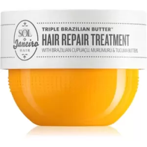 Sol de Janeiro Triple Brazilian Butter Hair Repair Treatment Intensive Moisturizing and Nourishing Mask for Dry and Damaged Hair 75ml