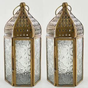 Brass Antique Lantern (Set of 2)