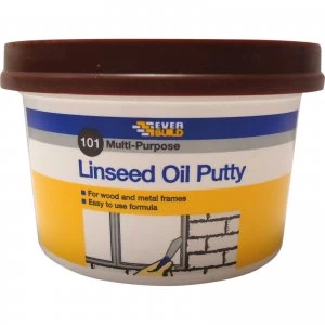 Everbuild Multi Purpose Linseed Oil Putty Brown 500g
