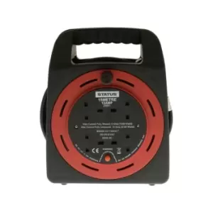 4 Way Cassette Cable Reel - Red - 15m - S15M13ACR4 - Status