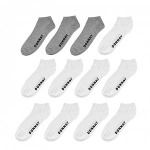 Donnay Trainer Liner Socks 12 Pack Mens - White