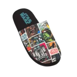 Star Wars Mens Comic Slippers (7 UK-8 UK) (Black)