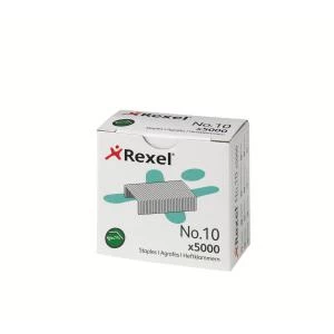 Rexel No. 10 Staples - Box of 5000 - Outer carton of 20