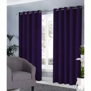 Ground Level Groundlevel Blackout Curtains Purple 66X90
