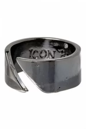 Icon Brand Jewellery Almost There Ring JEWEL P1065-R-GUN-LGE