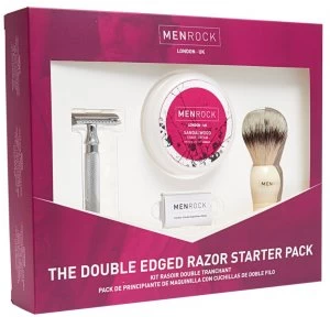 Mens Rock Double Edged Razor Started Pack