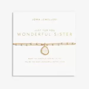 Just For You Wonderful Sister Gold 18cm + 3cm Bracelet 6359