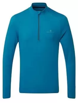 Ronhill Tech Thermal 1/2 Zip Tee Mens Prussian Blue/willow
