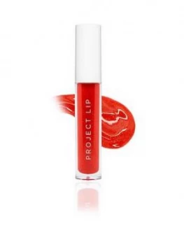 Project Lip Project Lip Plump & Gloss XL Pump and Collagen Lip Gloss- FLAME, Red, Women