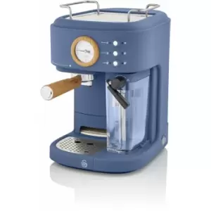 Retro One Touch Coffee Machine - blue - Swan