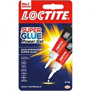 Loctite Super Glue Power Gel Duo Transparent 3g Pack of 2