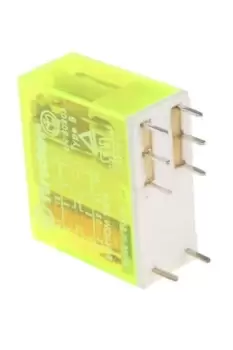 Finder, 5V dc Coil Non-Latching Relay DPDT, 8A Switching Current PCB Mount, 2 Pole, 50.12.9.005.1000