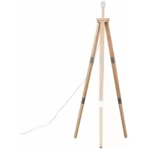 Minisun - Willow Tripod Floor Lamp Base - Light Wood
