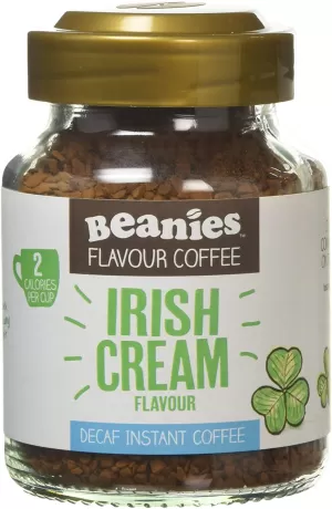 Beanies Coffee Irish Cream Flavour Coffee Decaff 50g