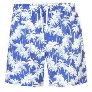 Hot Tuna Palm Print Shorts Mens - Royal