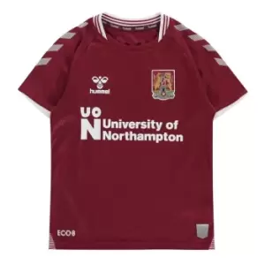 Hummel Northampton FC Home Shirt 2021 2022 Juniors - Red