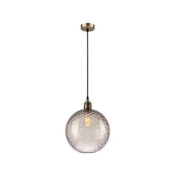 Lamkur Lighting - Globe Pendant Ceiling Lights Smoky , 1x E27