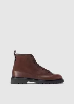 Paul Smith Mens Buhl Boots In Chocolate