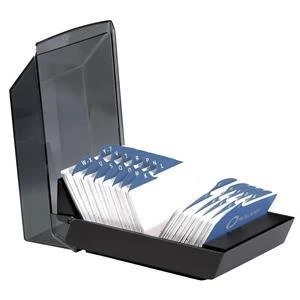 Rolodex 57x102mm VIP Card Tray with 500 Cards and 24 A Z Index