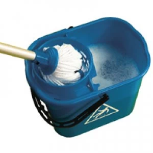 Contico 2Work Blue Plastic Mop Bucket With Wringer 15 Litre 102946BU