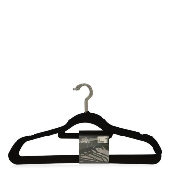 Stanford Home 10 Pack Velvet Hangers - Black