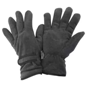 FLOSO Mens Thinsulate Winter Thermal Fleece Gloves (3M 40g) (Medium) (Navy)