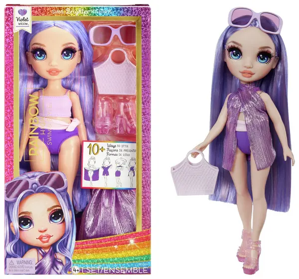 Rainbow High Rainbow High Swim & Style Doll - Violet (Purple) - 27cm