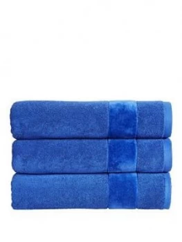 Christy Prism Vibrant Plain Dye Turkish 55Ogsm Towel Range - Blue Velvet - Bath Towel