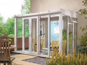 Wickes Lean To Full Glass Conservatory - 15 x 12 ft