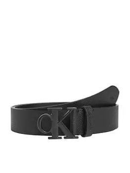 Calvin Klein Jeans Mono Hardware Belt - Black, Size 95 Cms, Men