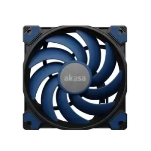 AKASA AK-FN117 Alucia SC12 Black & Blue Fan 120mm 2000RPM 4-Pin PWM Connector Premium Fan with Impressively Silent Cooling Performance