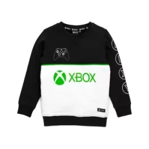 Xbox Boys Sweatshirt (8-9 Years) (Black/White/Green)