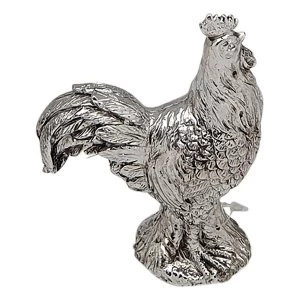 Resin Silver Chicken Figurine By Heaven Sends