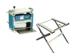 Makita 2012NBX 110v Planer Thicknesser with 198689-7 Stand